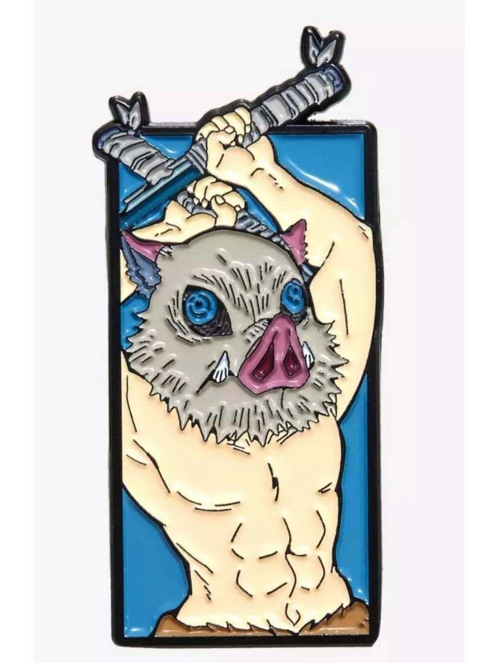 Demon Slayer: Kimetsu no Yaiba Inosuke Rectangle Portrait Enamel Pin